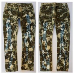 NEW MENS ROBINS JEANS Slim Straight GRAFFITI Jeans